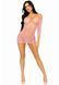 Сукня-сітка з сердечками Leg Avenue Heart net mini dress Pink, зав&rsquo;язки, відкриті плечі, one size