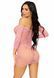 Сукня-сітка з сердечками Leg Avenue Heart net mini dress Pink, зав&rsquo;язки, відкриті плечі, one size