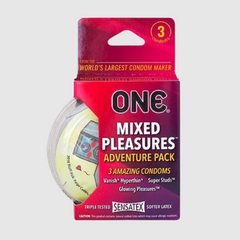 Упаковка 3шт ONE Mixed Pleasures (мікс 3 різні види)