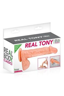Фаллоимитатор Real Body — Real Tony Flash, TPE, диаметр 3,5 см