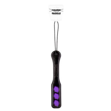 Паддл Punishment &ndash; Purple Lips Paddle &ndash; Black, залишає слід у вигляді поцілунку