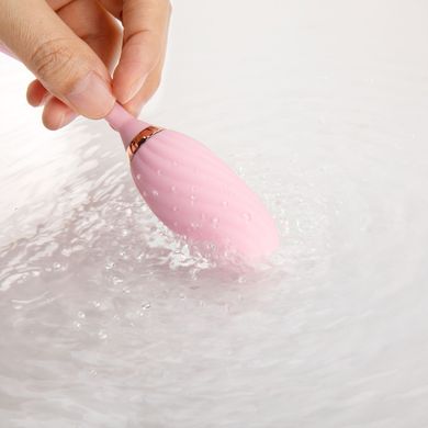 Вакуумний кліторальний стимулятор Otouch Louis Vibrate Pink з віброяйцем, у кейсі