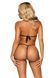 Еротичний комплект з відкритою чашкою Leg Avenue Open cup bra and pearl panty One Size Black