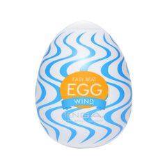 Мастурбатор-яйце Tenga Egg Wind із зигзагоподібним рельєфом