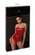 Корсет Noir Handmade F355 Red powerwetlook corset - S