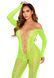 Бодістокінг Leg Avenue Crotchless Footless Lingerie Bodystocking One Size Neon Green