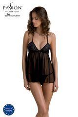 Пеньюар Passion KERRIA CHEMISE black XXL/XXXL - ECO Passion