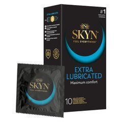 Безлатексні преміум-презервативи SKYN Extra Lubricated 10 шт, на 40&thinsp;% більше змазки