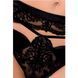 Комплект білизни TONYA SET black S/M - Passion Exclusive: трусики, ліф, пояс для панчох