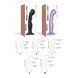 Насадка для страпона Strap-On-Me Dildo Plug P&G Lilas Metallic M