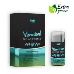 Жидкий вибратор Intt Vibration Gin Tonic (15 мл) EXTRA GREEN