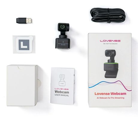 4К вебкамера зі штучним інтелектом Lovense WebCam, для стріму, активація чайовими