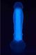 Фалоімітатор Dream Toys, що світиться RADIANT SOFT SILICONE GLOW IN THE DARK DILDO MEDIUM PURPLE