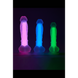 Фалоімітатор Dream Toys, що світиться RADIANT SOFT SILICONE GLOW IN THE DARK DILDO MEDIUM PURPLE