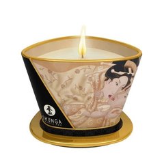 Масажна свічка Shunga Massage Candle – Vanilla Fetish (170 мл) з афродизіаками, ванільний фетиш