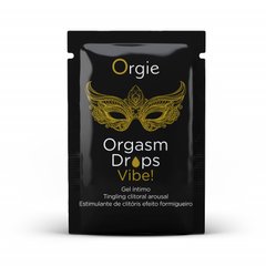 ПРОБНИК Клиторальные капли с вибрацией ORGASM DROPS VIBE! - 2 мл Orgie (Бразилия-Португалия)