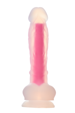 Фалоімітатор Dream Toys, що світиться RADIANT SOFT SILICONE GLOW IN THE DARK DILDO LARGE PINK