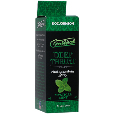 Спрей для мінету Doc Johnson GoodHead DeepThroat Spray - Mystical Mint 59 мл для глибокого мінету, містична м'ята