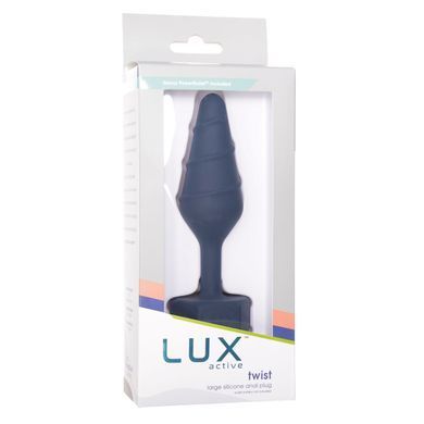Анальна пробка Lux Active Twist Plug Large Blue