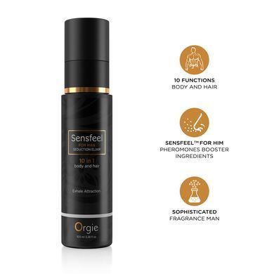 Чоловічий лосьйон з феромонами для тіла та волосся Orgie &ndash; Sensfeel Seduction Elixir 10 in 1 for Man (100 мл)