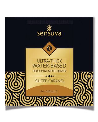 Пробник Sensuva - Ultra–Thick Water-Based Salted Caramel (6 мл), ультрагустой, на водной основе, "Солоная карамель"
