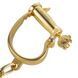 Наручники LOCKINK Love-slave Handcuffs, золотисті, металеві, у формі стремен