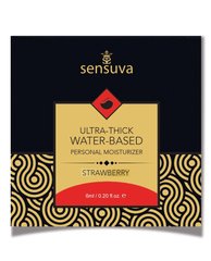 Пробник Sensuva - Ultra–Thick Water-Based Strawberry (6 мл), ультрагустий, на водній основі, "Полуниця"