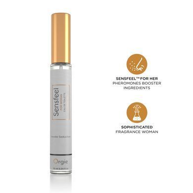 Туалетна вода жіноча SENSFEEL + афродизіак, 10 мл ефективна феромон-технологія Orgie (Бразилія-Португалія), сонат свіжості та пристрасті