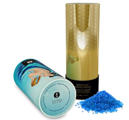 Пенящаяся соль для ванны Shunga Dead Sea salt Oriental Crystals — Ocean Temptations (500 г), соль Мертвого моря