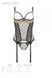 Корсет Passion MARINA CORSET, S/M, beige, з відкритими чашками
