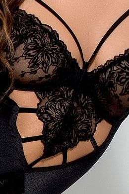 Боді монокіні HAYA BODY black S/M - Passion Exclusive