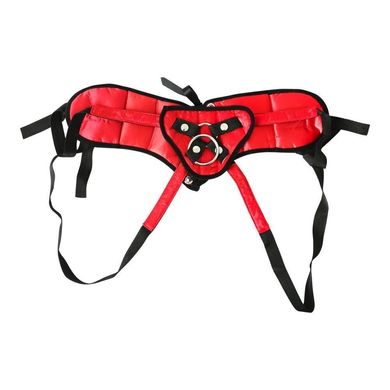 Труси для страпону Sportsheets - SizePlus Red Lace Satin Corsette, з корсетною утяжкою, ульракомфорт