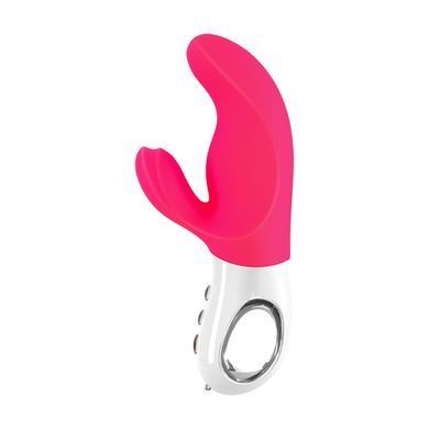 Вібратор-кролик Fun Factory MISS BI pink/white, 2 незалежні мотори, діаметр 4,2 см