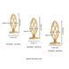 Анальна пробка LOCKINK SEVANDA Hollow Spiral Golden Metal Anal Plug - S size