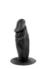 Фаллоимитатор Real Body — Real Tim Black, TPE, диаметр 3,4 см