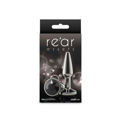Анальна пробка NS Novelties Rear Assets - Tapered - Small - Gunmetal - Black