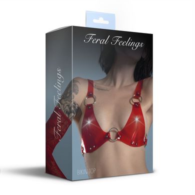 Ліф класичний Feral Feelings - Bikini Top Red Trasparent