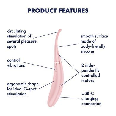 Вібратор Satisfyer Tip Tease Rose
