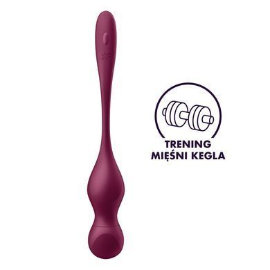 Смарт-вагінальні кульки з вібрацією Satisfyer Love Birds Vary Connect App, змінювана маса, пульт ДК
