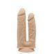 Подвійний фалоімітатор з вібрацією SilexD Double Gusto Vibro Flesh (Model 1 size 8" & 7") + LRS, діа