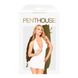 Мини-платье с открытой спиной и стрингами Penthouse - Earth-Shaker White M/L