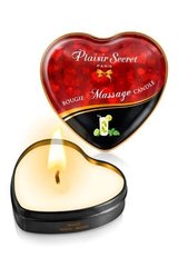 Масажна свічка сердечко Plaisirs Secrets Mojito (35 мл), мохіто