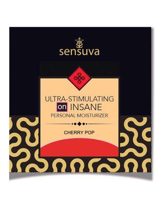 Пробник Sensuva - Ultra-Stimulating On Insane Cherry Pop (6 мл), стимулююча, "Вишнева цукерка"