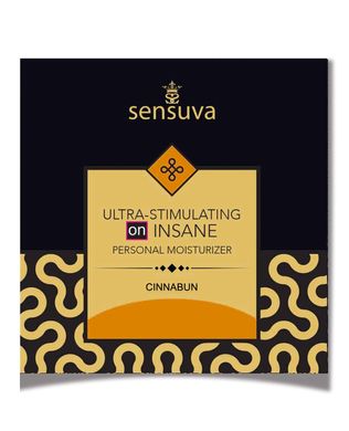 Пробник Sensuva - Ultra-Stimulating On Insane Cinnabun (6 мл) ,стимулирующая, "Булочка с корицей"