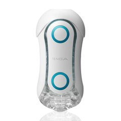 Мастурбатор Tenga FLIP ORB — Blue Rush, з можливістю зміни тиску та стимулювальними кульками всередині