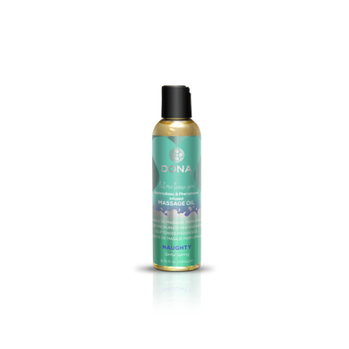 Масажна олія DONA Massage Oil NAUGHTY – SINFUL SPRING (110 мл) з феромонами та афродизіаками, грайлива весна