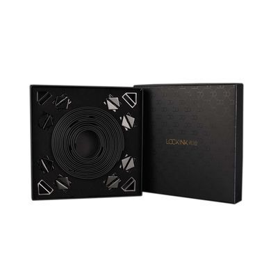 Набір для бондажу LOCKINK 8-Bondage-Straps Restraint Set, чорний 8 ременів з натуральної шкіри
