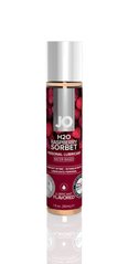 Змазка на водній основі System JO H2O — Raspberry Sorbet (30 мл) без цукру, рослинний гліцерин, "Малиновий сорбет"
