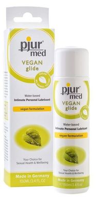 Лубрикант на водной основе pjur MED Vegan glide 100 мл — только веганские ингредиенты
