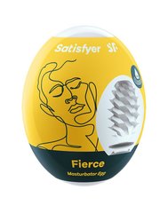 Самозмащувальний мастурбатор-яйце Satisfyer Masturbator Egg Single Fierce, одноразовий, не вимагає змазки
